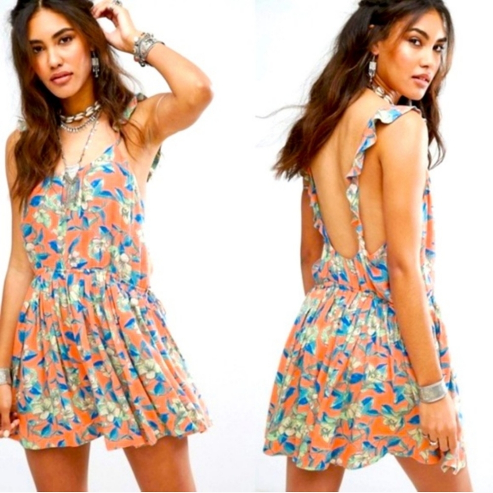 Free People Dear You Floral Mini Dress Size Medium